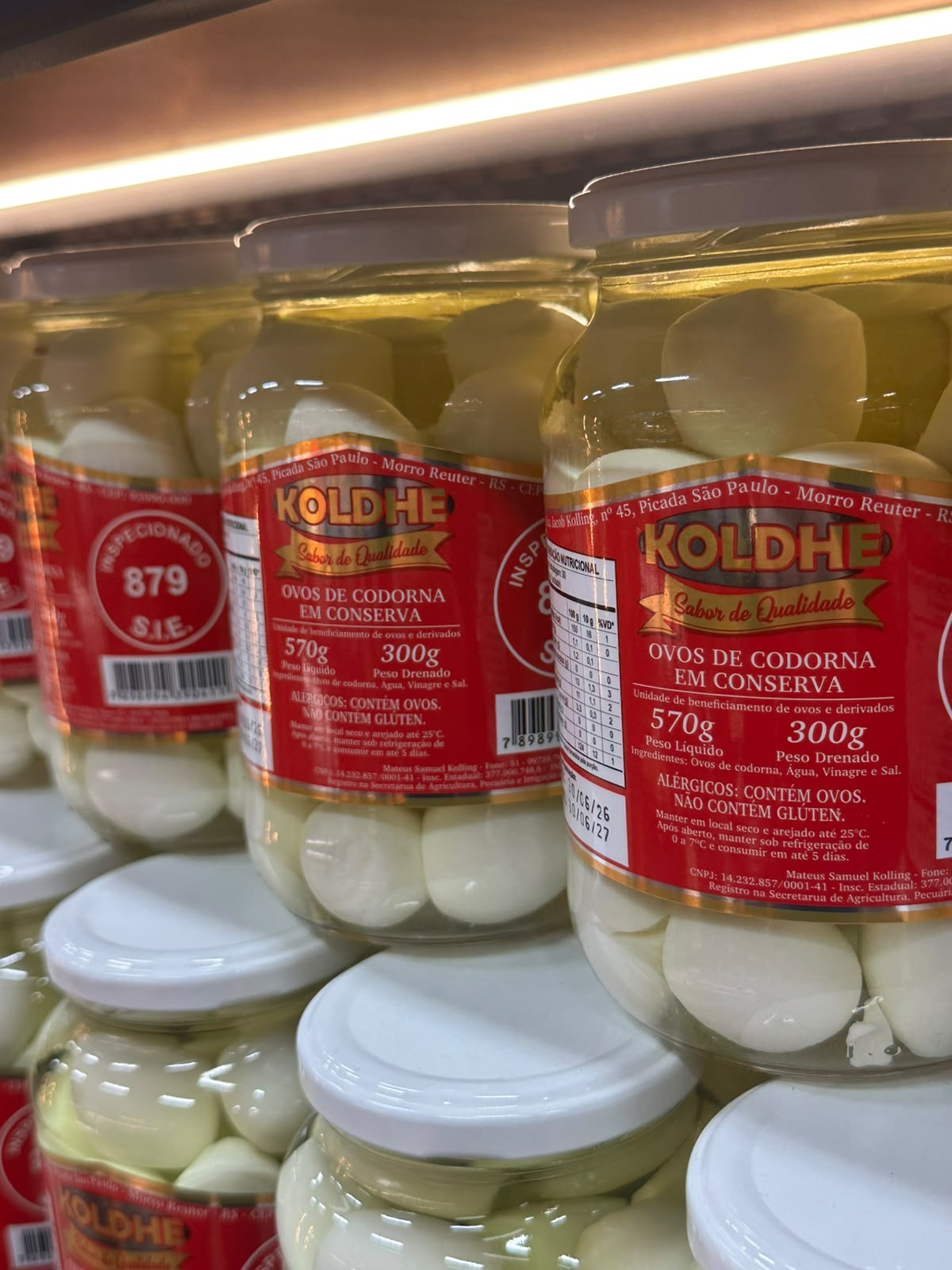 Ovos de Codorna em Conserva Koldhe