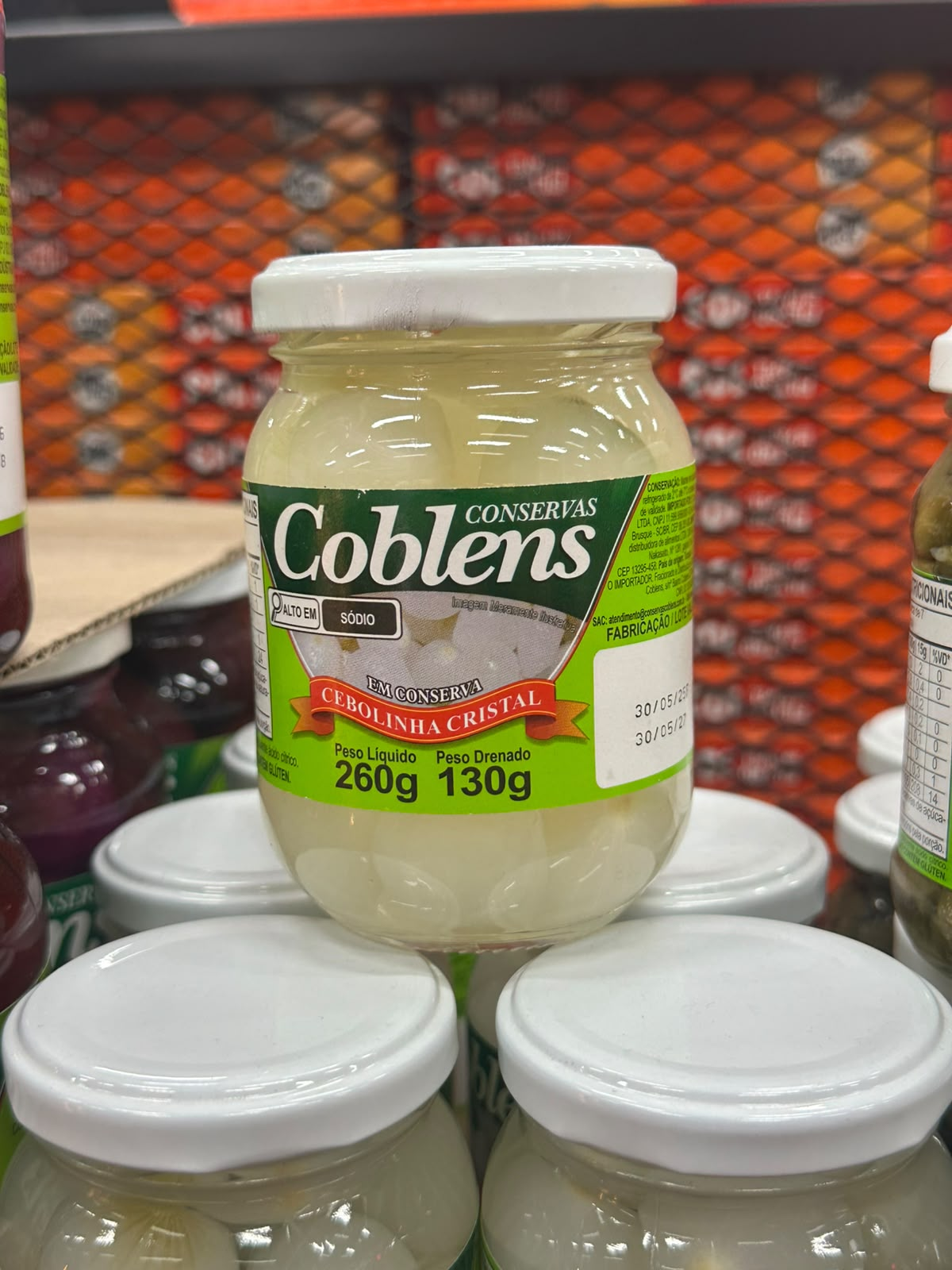 Cebolinha Cristal em Conserva Coblens